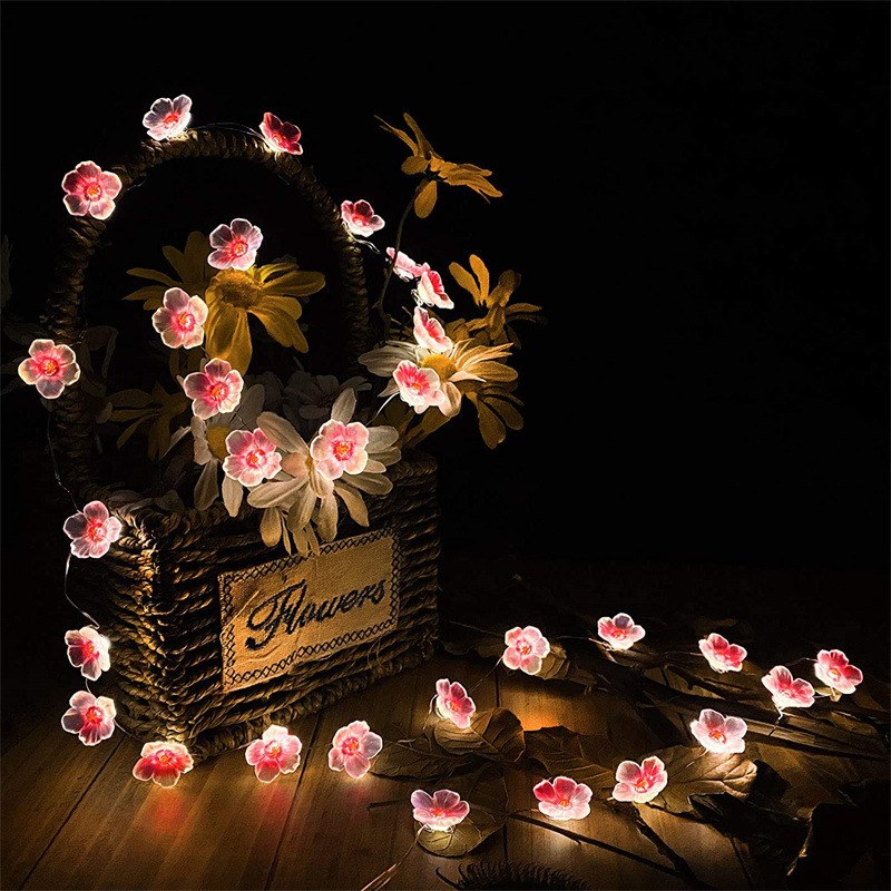 थोक LED Peach ब्लॉसम Shaped कॉपर वायर – YZ-20349