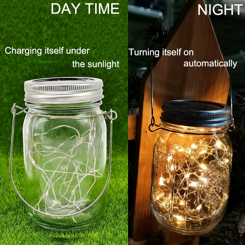 Wholesale LED Mason Glass Jar Copper Wire String – YZ-30065