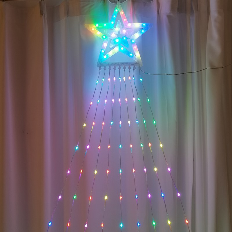 Wholesale LED Double Star Curtain Light RGB PVC – YZ-40019