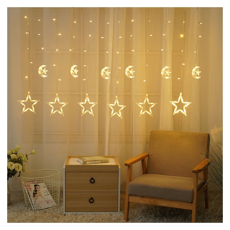 Wholesale LED Dcl St Ww 138LED Curtain Light Star – YZ-40073