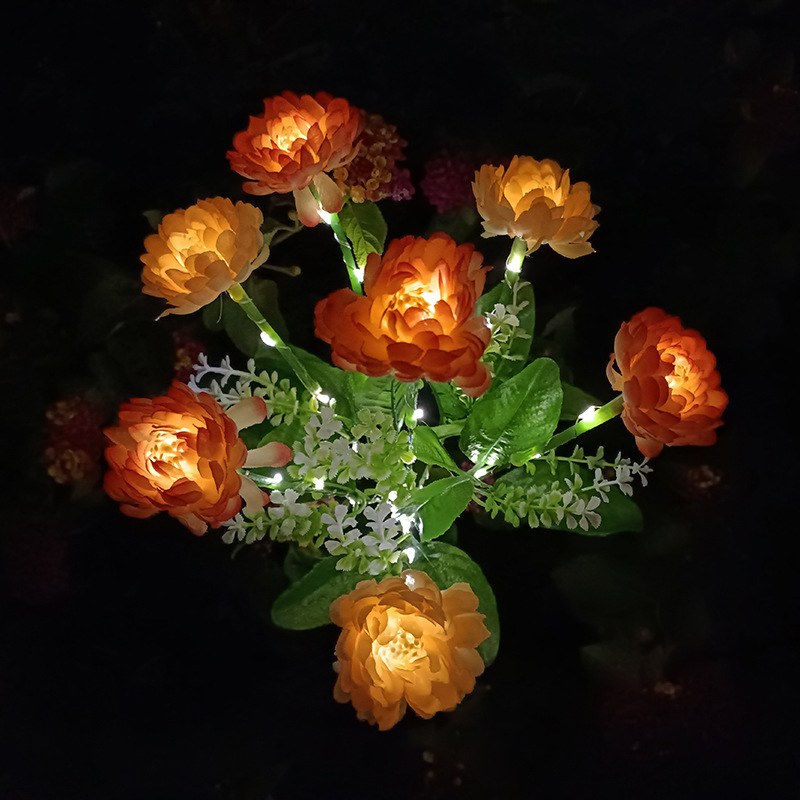 LED Solar Garden Light Snow Lotus Flowers – YZ-50042