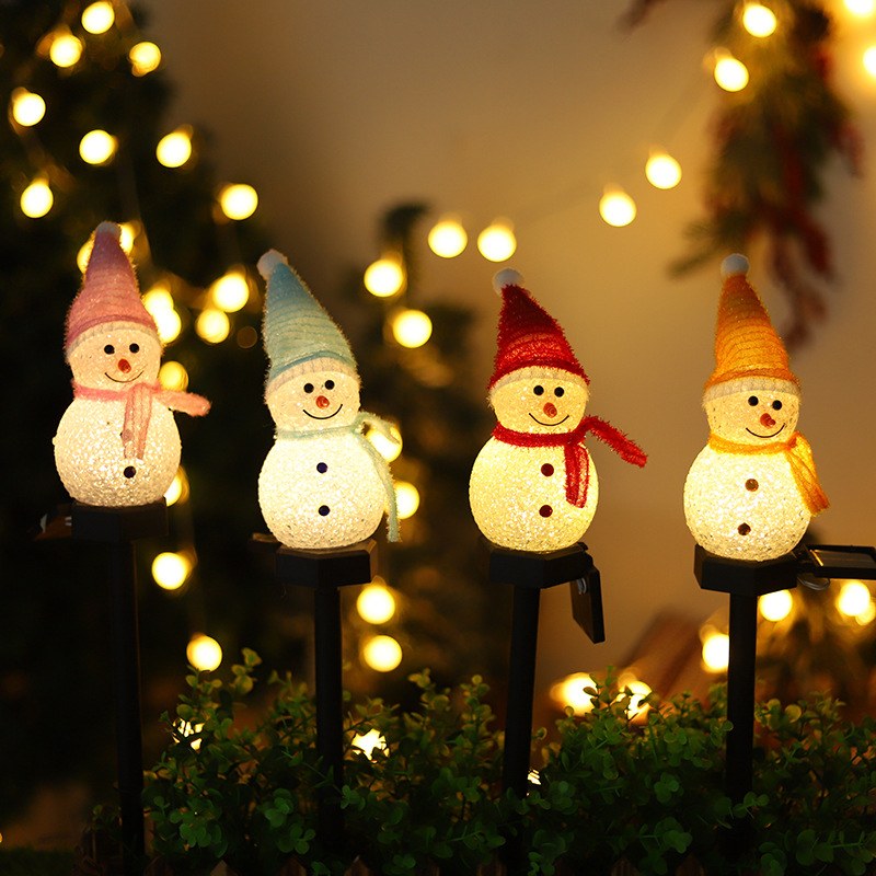 LED Solar Garden Light Snowman – YZ-50060