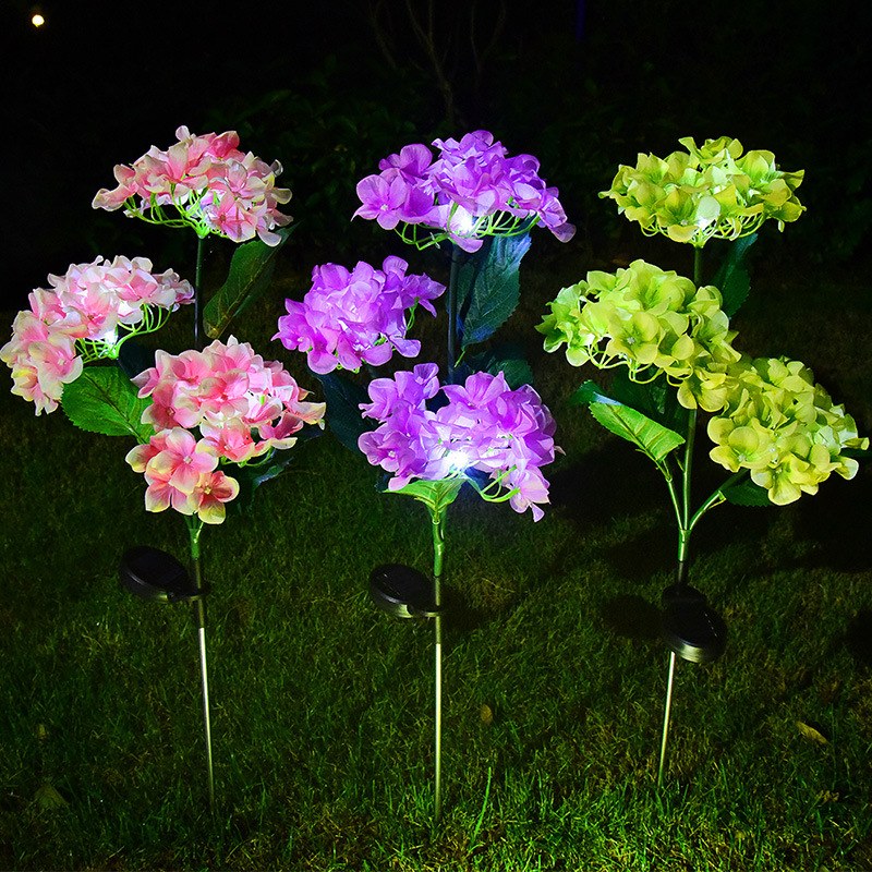 LED Solar Garden Light Hydrangea Flower – YZ-50069