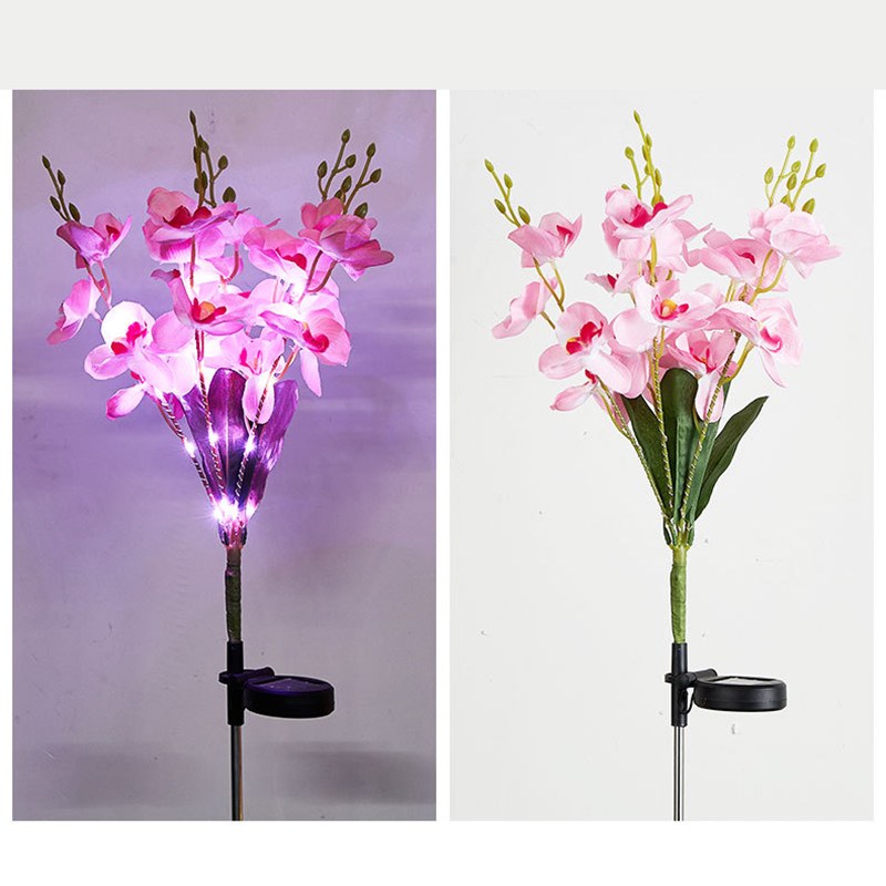LED Solar Garden Light Butterfly Orchid – YZ-50073