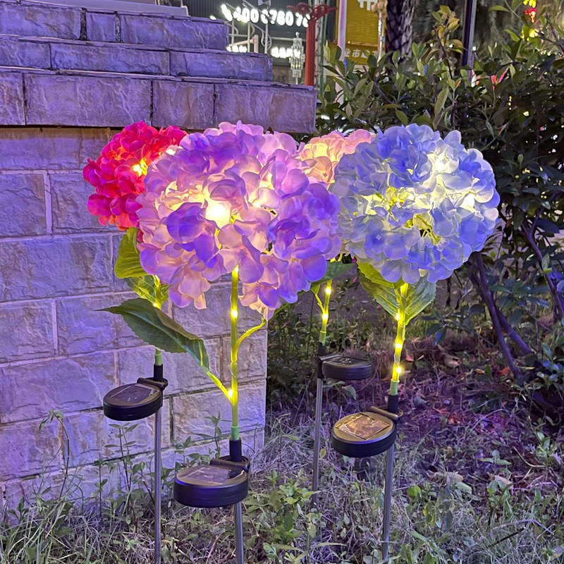 LED Solar Garden Light Hydrangea Flower – YZ-50074