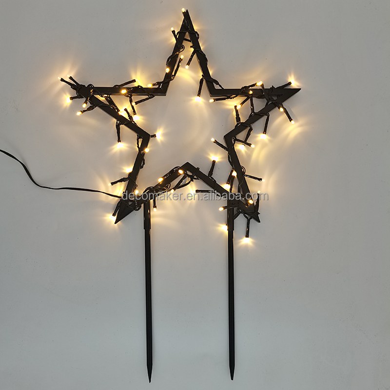 Wholesale Iron Metal Star Frame LED Garden Lights – YZ-50088