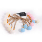 LED String Light Cotton Ball 8 Functions Solar – YZ-30008