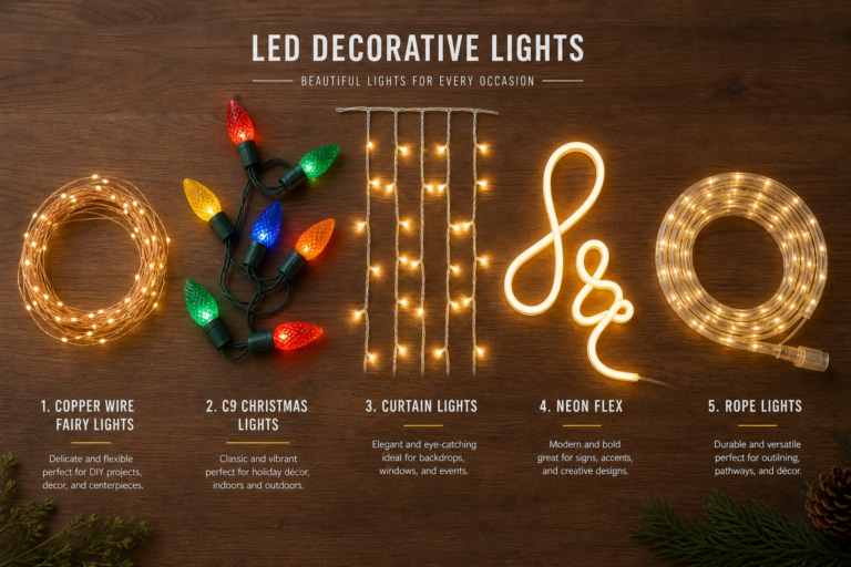 Виды LED-декоративного освещения: практический обзор для закупок