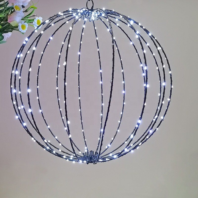 Wholesale LED Motif Iron Frame Sphere Foldable – YZ-10044