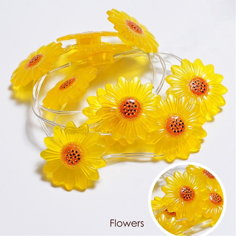 Wholesale LED String PVC Coated Wire Light Flower – YZ-10072