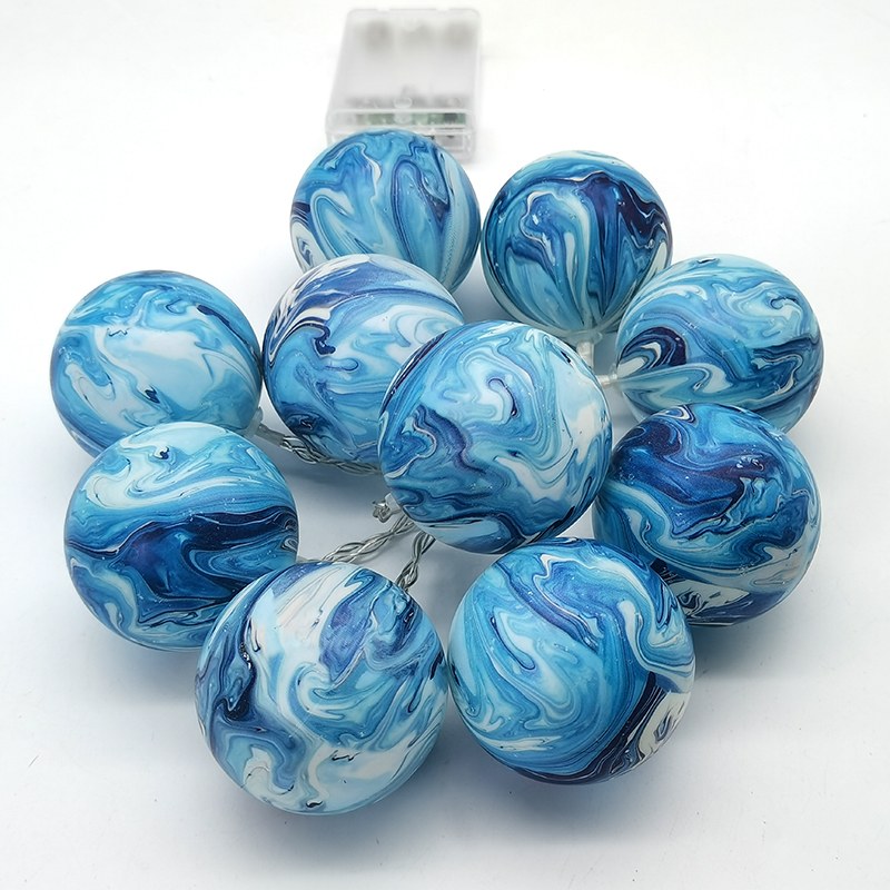 Wholesale LED String Light Blue Gradient Ball – YZ-20192