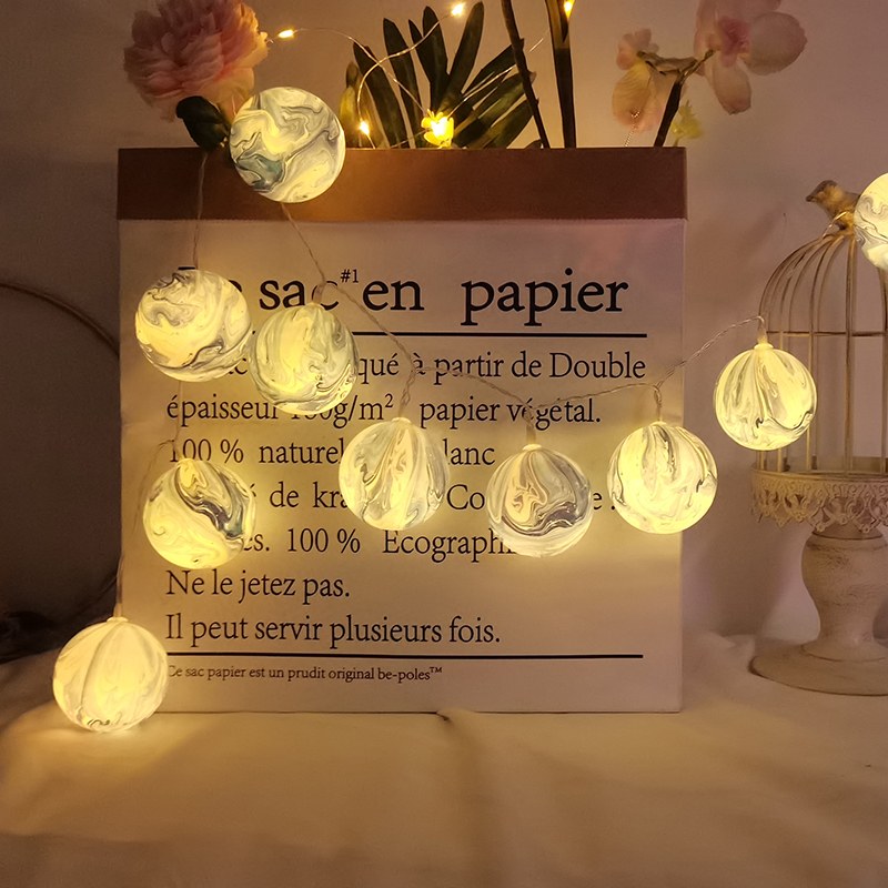 Wholesale LED String Light Blue Gradient Ball – YZ-20192