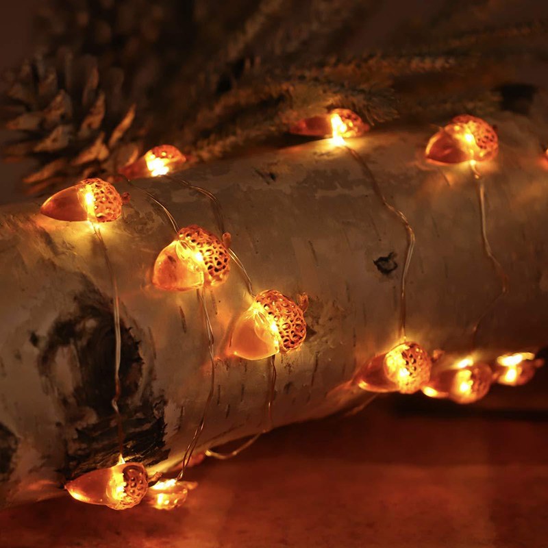 Wholesale LED Acorn Shaped Copper Wire String – YZ-20350