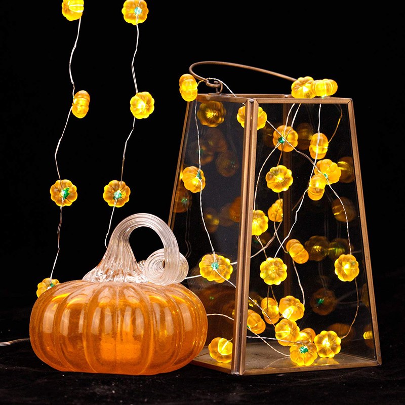 Wholesale LED Pumpkin Shaped Copper Wire String – YZ-20351