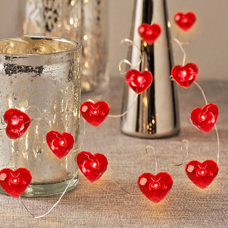 Wholesale LED Heart Shaped Copper Wire String – YZ-20371