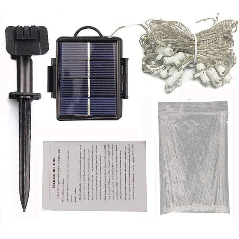 LED Umbrella Copper Wire Light Solar – YZ-30053