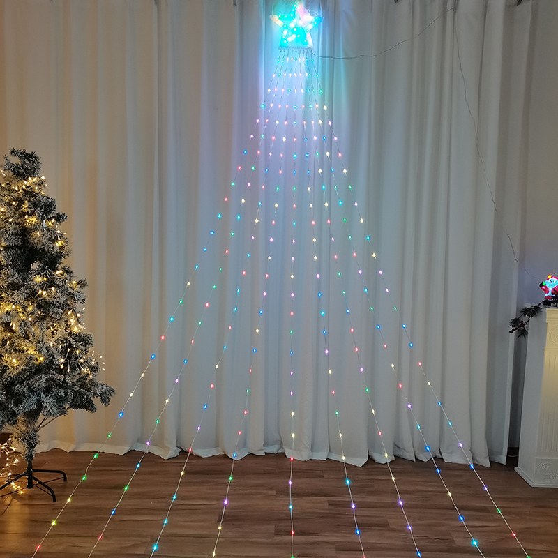 Wholesale LED Double Star Curtain Light RGB PVC – YZ-40019