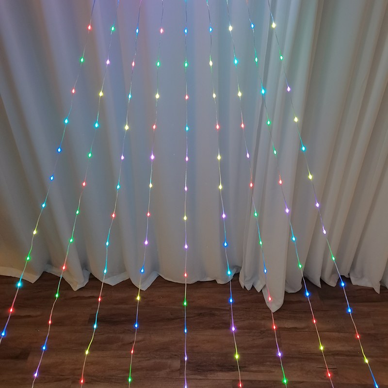 Wholesale LED Double Star Curtain Light RGB PVC – YZ-40019