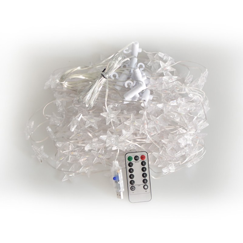 Wholesale LED Star Curtain Light USB PVC Coated – YZ-40041