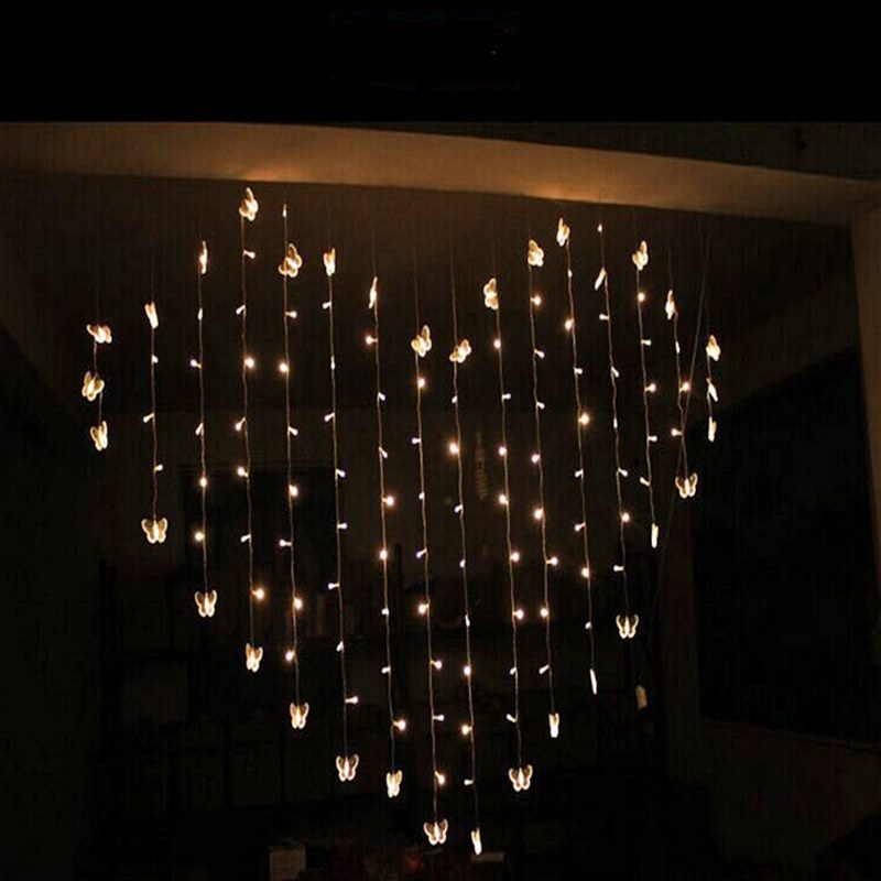 Wholesale LED 128l Heart Curtain Light – YZ-40053