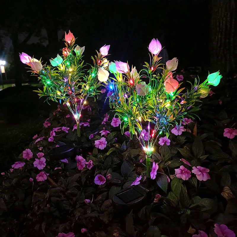 LED Solar Garden Light Gardenia Flowers – YZ-50043