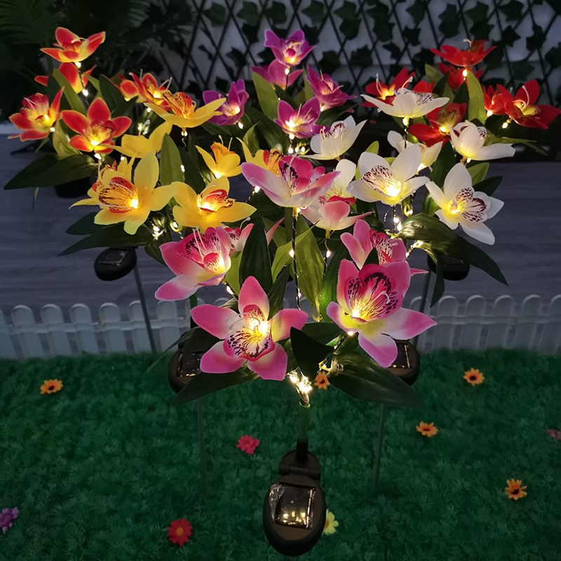LED Solar Garden Light Orchid – YZ-50046