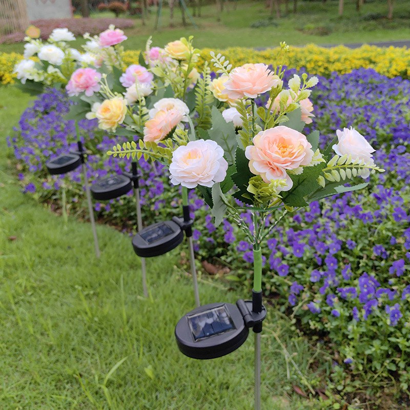 LED Solar Garden Light Hibiscus Flower – YZ-50048
