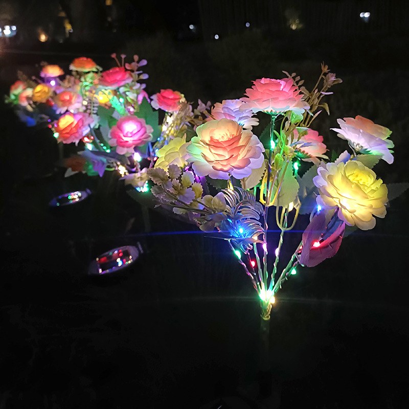 LED Solar Garden Light Hibiscus Flower – YZ-50048