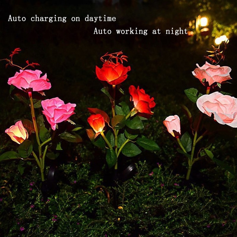LED Solar Garden Light Rose – YZ-50070