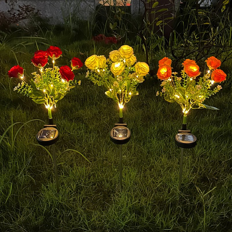 LED Solar Garden Light Rose – YZ-50071