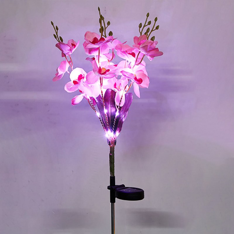 LED Solar Garden Light Butterfly Orchid – YZ-50073