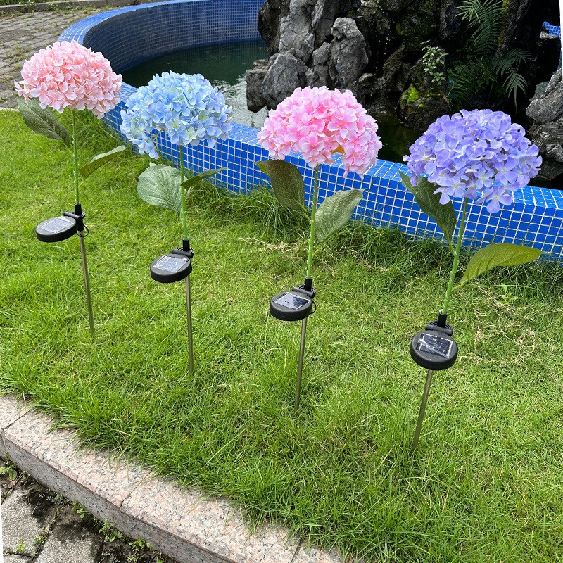 LED Solar Garden Light Hydrangea Flower – YZ-50074