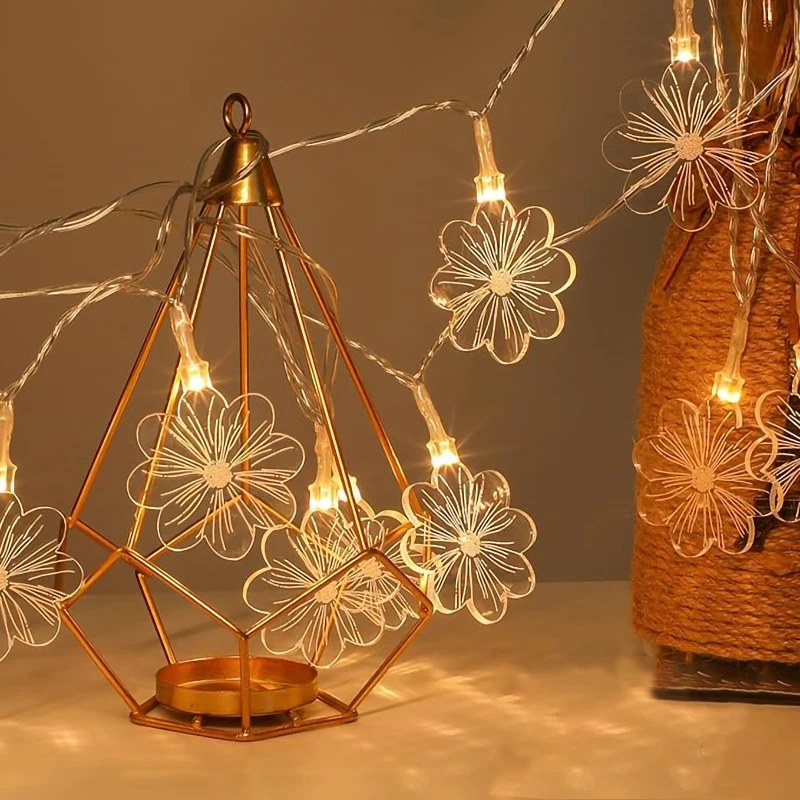 Wholesale LED String Light Acrylic Flower – YZ-60091