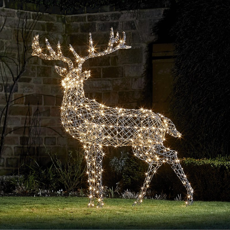 Wholesale LED Motif Light Rattan Reindeer – YZ-60121