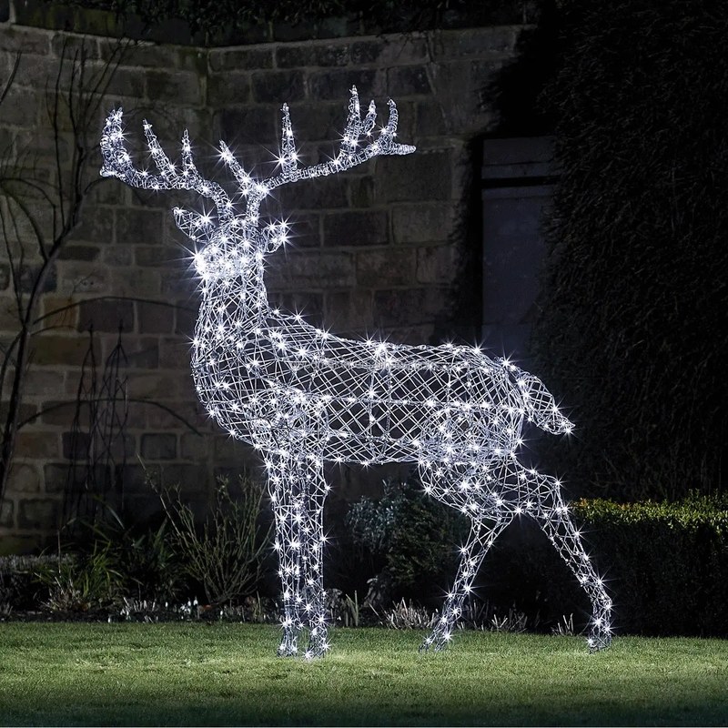 Wholesale LED Motif Light Rattan Reindeer – YZ-60122