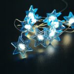 Wholesale LED Copper Wire Light Blue Star – YZ-20177