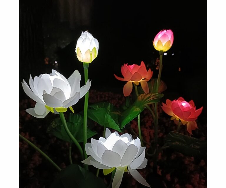 LED Solar Garden Light Lotus Flowers – YZ-50040